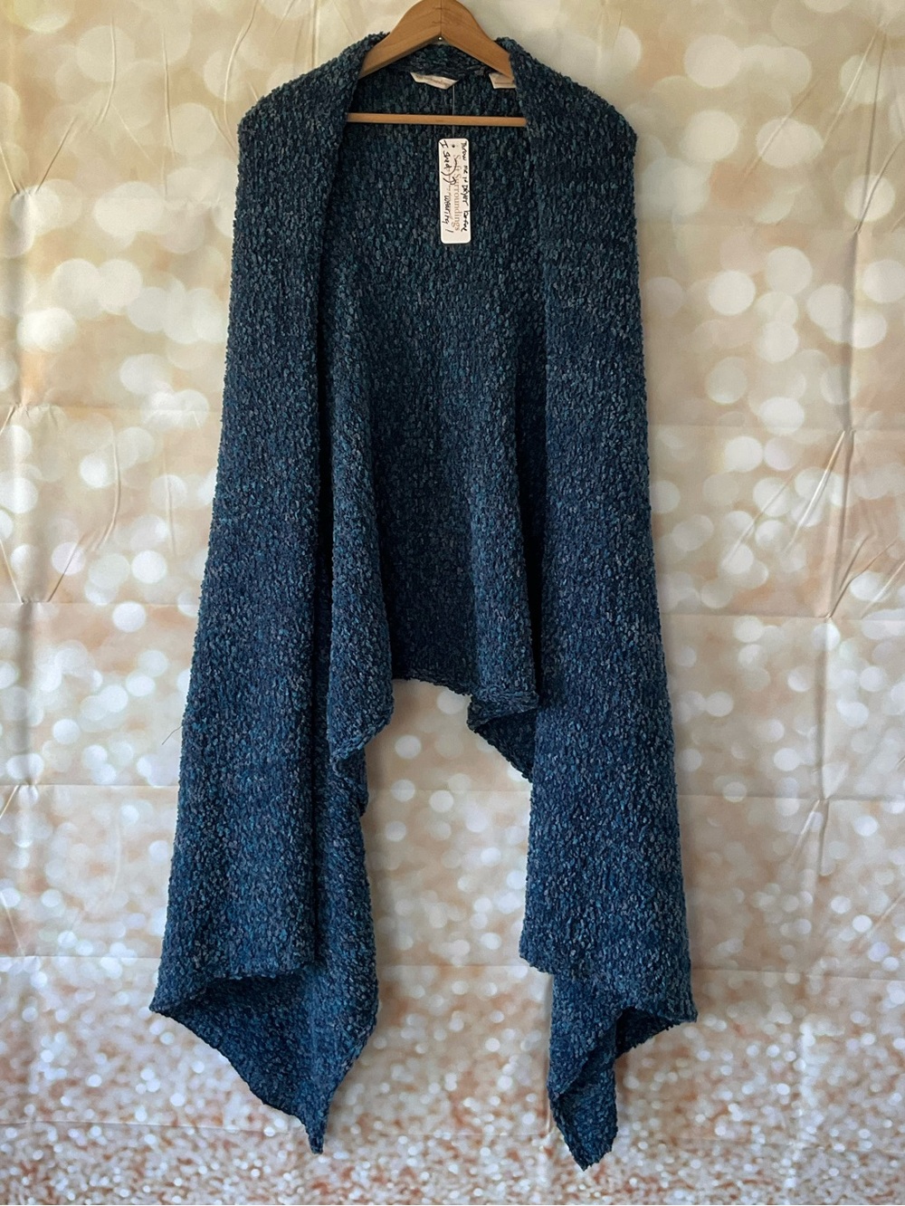Soft Surroundings Cozy Open-Front Teal Cozy Cloud Wrap